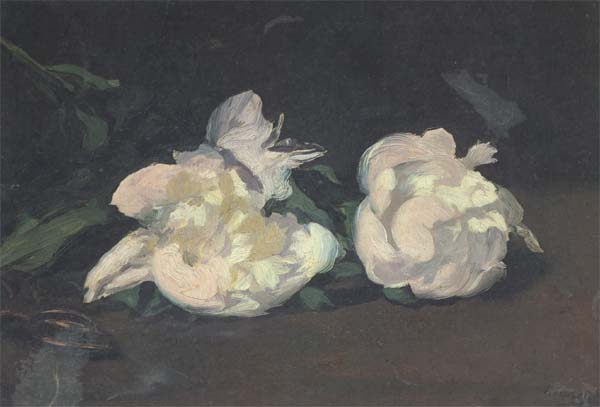 Branch of White Peonies and Shears (mk40)
